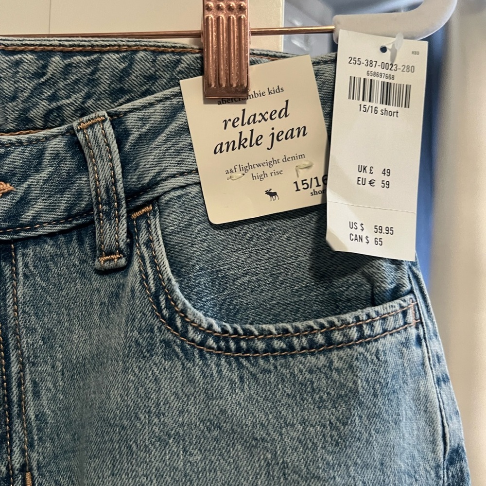 Relaxed Ankle Jeans - Blue